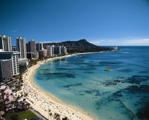 uitzicht op het strand | Waikiki